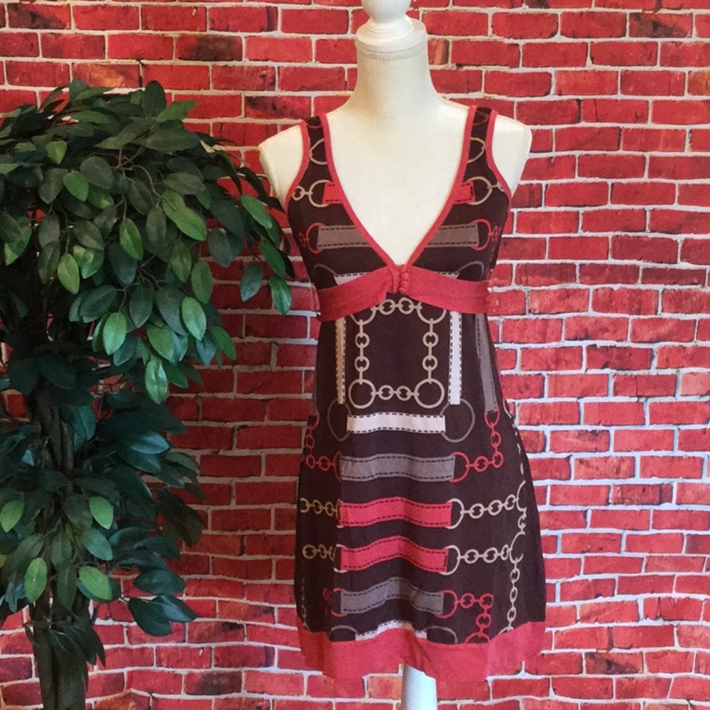 BEBE SIGNATURE print dress size M